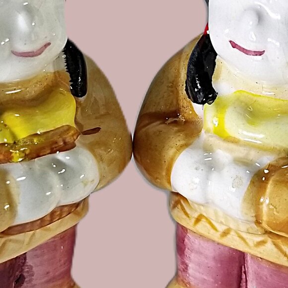 Native American Indian Salt & Pepper Shakers Porcelain Native Chiefs ServeWare - Picture 6 of 8